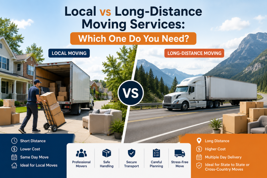 Local vs Long-Distance Moving Services: Which One Do You Need?